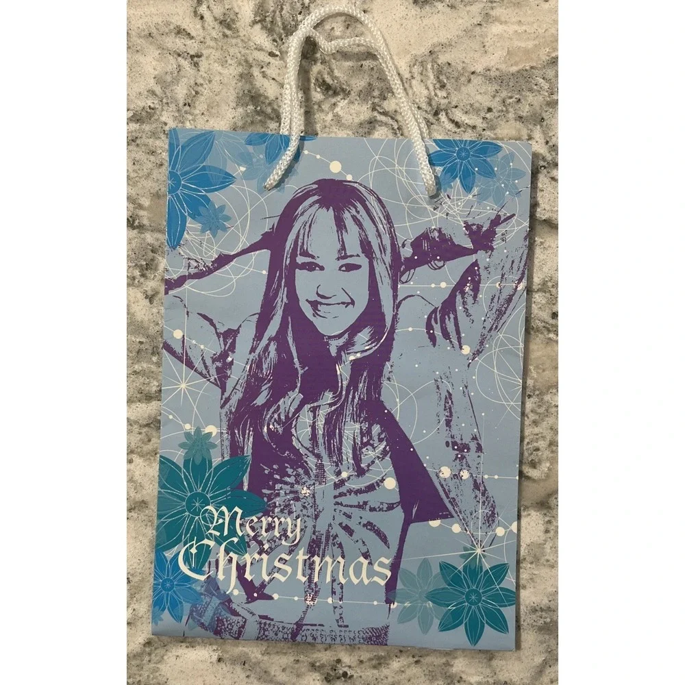 Hannah Montana Disney Christmas Holiday‎ Gift Bag Miley Cyrus Vintage NEW